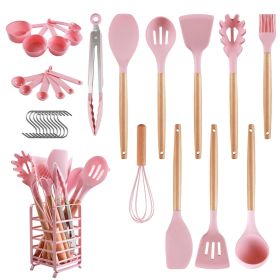 Hecef 32 PCS Silicone Cooking Utensils Set, 446Â°F Heat Resistant BPA Free for Nonstick Cookware
