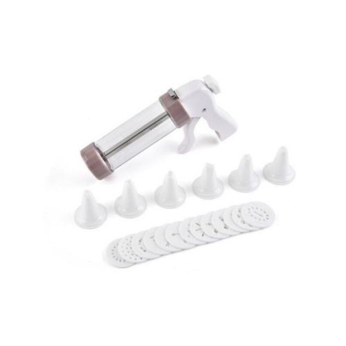 Cookie Press Gun Kit Batter Dispenser 20PCS Cookies Cream Press Icing Gun Syringe Nozzles Set Cake Decorating Tool Baking Gadget Cookie Press Gun Kit Batter Dispenser 20PCS Cookies Cream Press Icing Gun Syringe Nozzles Set Cake Decorating Tool Baking Gadget