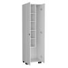 Broom Cabinet Lucin, Garage, White