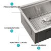 Undermount Workstation Kitchen Sink - 30"x18"x 10" Inch Stainless Steel 16 Gauge Deep Single Bowl Sink