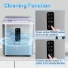 Countertop Ice Maker Machine, 26.5 lbs in 24Hrs, Electric ice Maker and Compact ice Machine with Ice Scoop and Basket