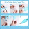 236Pcs Cake Decorating Kit Baking Tools Accessories Cake Decorating Supplies with Piping Tips Couplers and Bags Cookie Cutters Baking Cups Scrapers Fl