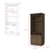 Bar Cabinet Taholah, Living Room, Dark Brown