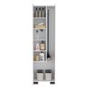 Broom Cabinet Lucin, Garage, White