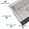 33" Drop in Kitchen Sink - 33*22 inch Kitchen Sink Drop-in Topmount Single Bowl 16 Gauge Stainless Steel Ledge Workstation Kitchen Sinks