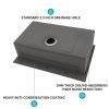 33" Drop in Kitchen Sink - 33*22 inch Kitchen Sink Drop-in Topmount Single Bowl 16 Gauge Stainless Steel Ledge Workstation Kitchen Sinks