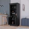 Bar Cabinet Provo, Living Room, Black