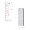 Broom Cabinet Lucin, Garage, White