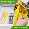 Manual Lemon Squeezer Fold Flat Design Effortless Hand Lemon Juicer Squeezer Manual Citrus Juicer with Sideways Pivot Increase Leverage Reduce Effort