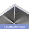 17 Inch Undermount Sink - 17"x19"x10" 16 Gauge Single Bowl Kitchen Sink 10 Inch Deep Bar/Prep Sink Basin