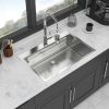 33" Drop in Kitchen Sink - 33*22 inch Kitchen Sink Drop-in Topmount Single Bowl 16 Gauge Stainless Steel Ledge Workstation Kitchen Sinks