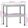 BBQ Oven Smoker with Table Galvanized Steel