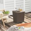 Outdoor Storage Box Side Table for Garden