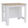 Brooklyn Kitchen Island, Three Concealed Shelves
