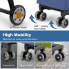 Folding Shopping Cart Utility Hand Truck with Rolling Swivel Wheels
